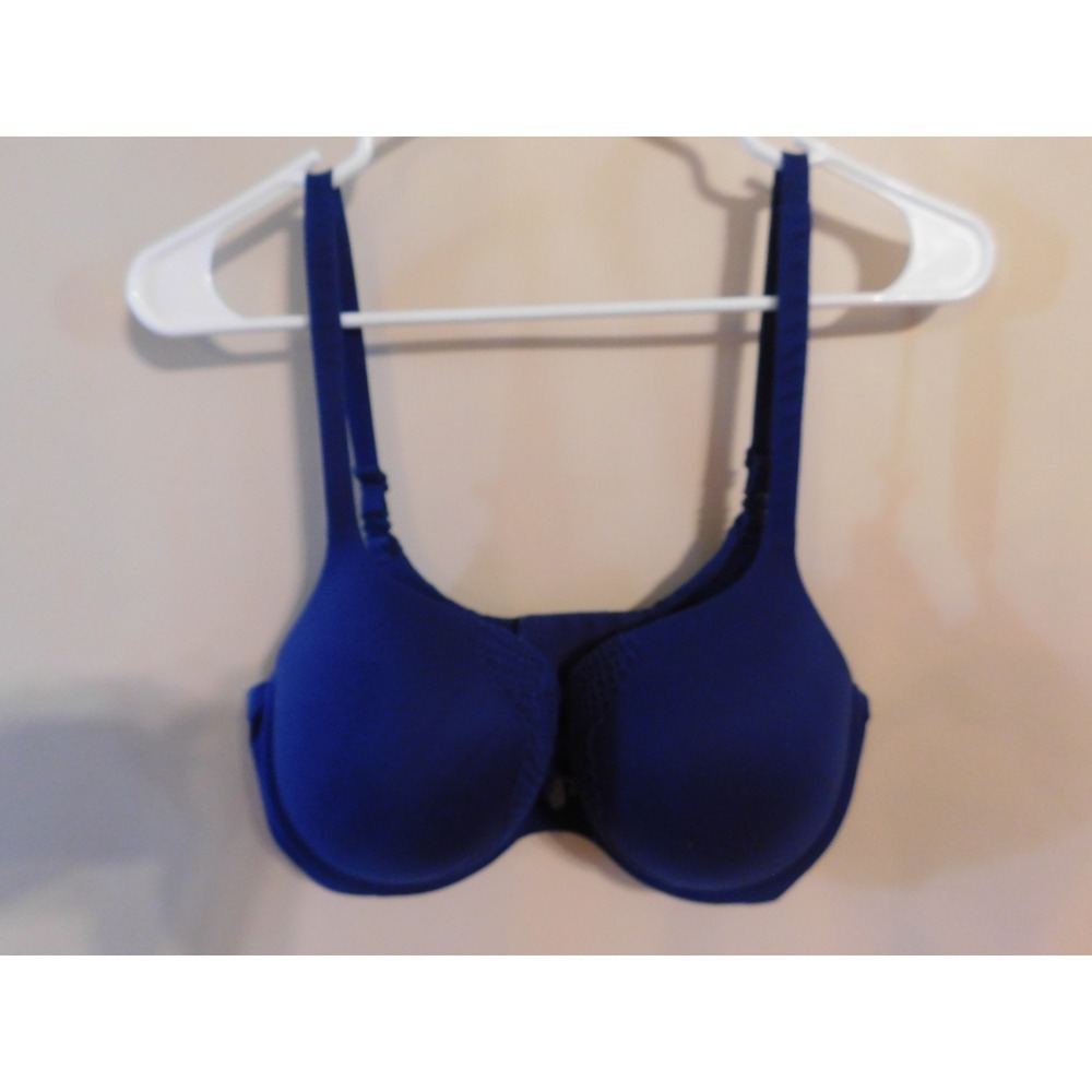Victorias Secret Body By Victoria Perfect Shape Bra Navy Lace Overlay 36DD